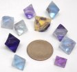 Fluorite Octahedrons, Extra Quality - 10 Pieces