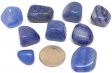 Blue Quartz, A Grade, Tumble Polished - 1/5 Pound