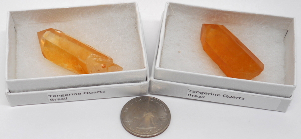 Tangerine Quartz, Medium, Gift Box - 5 Pieces