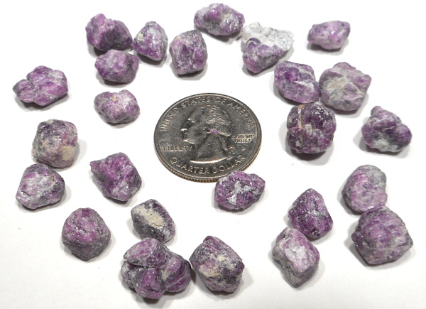 Ruby,Natural - 25 Pieces - Rock Shop Wholesale and Supply