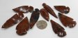 Arrowhead Replica, Mahogany Obsidian - 50 Pieces