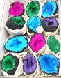 Dyed Geodes Half Flat #1