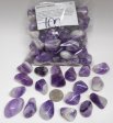 Amethyst, Tumble Polished, GeoCenter Size - 100 Pieces