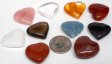Mixed Stone Hearts - 10 Pieces